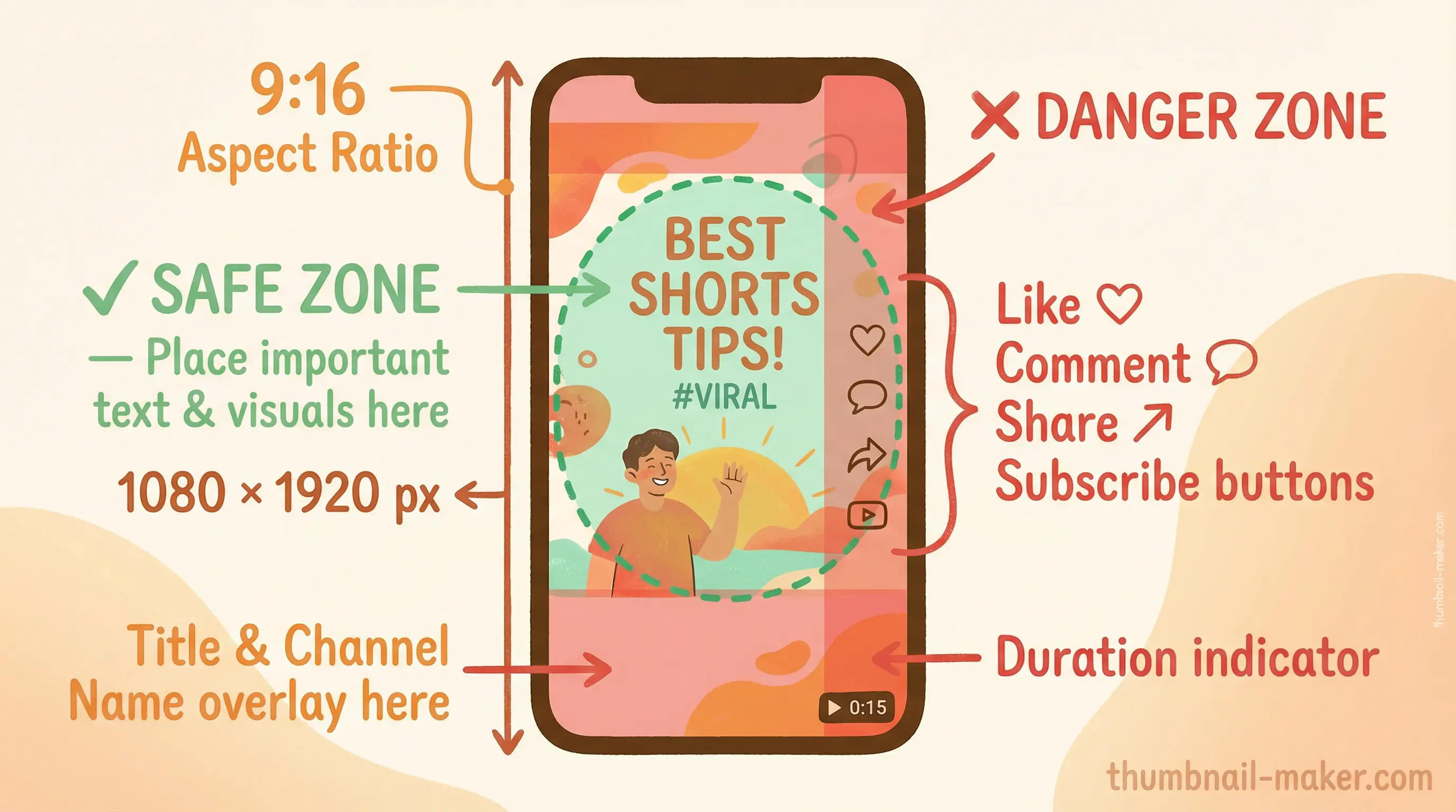 YouTube Shorts Thumbnail Safe Zones